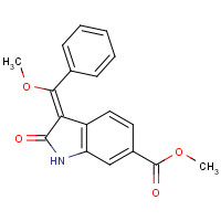 1160293-22-0 methyl (3Z)-3-[methoxy(phenyl)methylidene]-2-oxo-1H-indole-6-carboxylate chemical structure