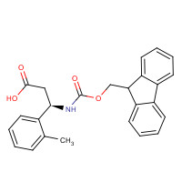 507472-27-7 (3R)-3-(9H-fluoren-9-ylmethoxycarbonylamino)-3-(2-methylphenyl)propanoic acid chemical structure