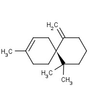 18431-82-8 (6R)-5,5,9-trimethyl-1-methylidenespiro[5.5]undec-9-ene chemical structure