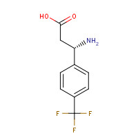 790203-84-8 (3S)-3-amino-3-[4-(trifluoromethyl)phenyl]propanoic acid chemical structure