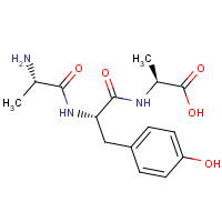 81075-03-8 (2S)-2-[[(2S)-2-[[(2S)-2-aminopropanoyl]amino]-3-(4-hydroxyphenyl)propanoyl]amino]propanoic acid chemical structure