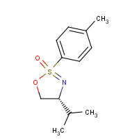 170900-87-5 (2R,4R)-2-(4-methylphenyl)-4-propan-2-yl-1-oxa-2$l^{6}-thia-3-azacyclopent-2-ene 2-oxide chemical structure