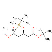 615556-99-5 5-O-tert-butyl 1-O-ethyl (3R)-3-[tert-butyl(dimethyl)silyl]oxypentanedioate chemical structure
