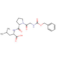 2646-63-1 (2S)-4-methyl-2-[[(2S)-1-[2-(phenylmethoxycarbonylamino)acetyl]pyrrolidine-2-carbonyl]amino]pentanoic acid chemical structure