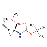 915317-20-3 methyl (1R,2R)-2-ethenyl-1-[(2-methylpropan-2-yl)oxycarbonylamino]cyclopropane-1-carboxylate chemical structure