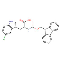 1257856-10-2 (2R)-3-(5-chloro-1H-indol-3-yl)-2-(9H-fluoren-9-ylmethoxycarbonylamino)propanoic acid chemical structure