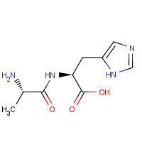 3253-17-6 (2S)-2-[[(2S)-2-aminopropanoyl]amino]-3-(1H-imidazol-5-yl)propanoic acid chemical structure