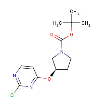 1264036-68-1 tert-butyl (3R)-3-(2-chloropyrimidin-4-yl)oxypyrrolidine-1-carboxylate chemical structure