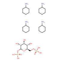 20514-06-1 cyclohexanamine;[(3R,4S,5S,6R)-3,4,5-trihydroxy-6-(phosphonooxymethyl)oxan-2-yl] dihydrogen phosphate chemical structure