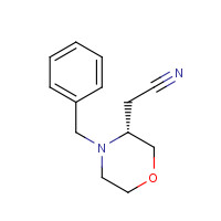917572-29-3 2-[(3R)-4-benzylmorpholin-3-yl]acetonitrile chemical structure