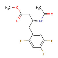 1234321-83-5 methyl (3R)-3-acetamido-4-(2,4,5-trifluorophenyl)butanoate chemical structure