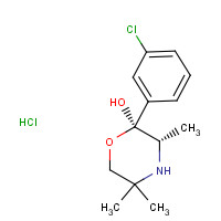 106083-71-0 (2S,3S)-2-(3-chlorophenyl)-3,5,5-trimethylmorpholin-2-ol;hydrochloride chemical structure