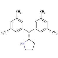 553638-66-7 (2S)-2-[bis(3,5-dimethylphenyl)methyl]pyrrolidine chemical structure