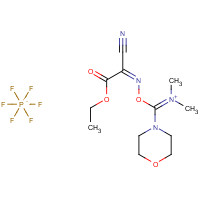1075198-30-9 [[(Z)-(1-cyano-2-ethoxy-2-oxoethylidene)amino]oxy-morpholin-4-ylmethylidene]-dimethylazanium;hexafluorophosphate chemical structure
