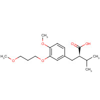 172900-71-9 (2R)-2-[[4-methoxy-3-(3-methoxypropoxy)phenyl]methyl]-3-methylbutanoic acid chemical structure