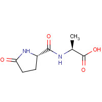 21282-08-6 (2S)-2-[[(2S)-5-oxopyrrolidine-2-carbonyl]amino]propanoic acid chemical structure