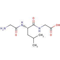 2576-67-2 2-[[(2S)-2-[(2-aminoacetyl)amino]-4-methylpentanoyl]amino]acetic acid chemical structure