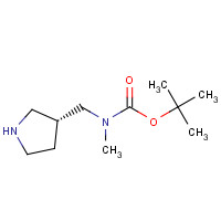 1064051-97-3 tert-butyl N-methyl-N-[[(3R)-pyrrolidin-3-yl]methyl]carbamate chemical structure
