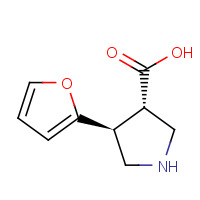 959579-57-8 (3S,4S)-4-(furan-2-yl)pyrrolidine-3-carboxylic acid chemical structure