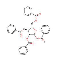 5432-87-1 [(2R,3S,4R)-3,4,5-tribenzoyloxyoxolan-2-yl]methyl benzoate chemical structure