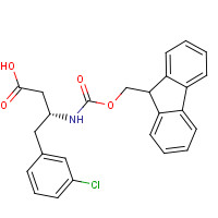 331763-57-6 (3R)-4-(3-chlorophenyl)-3-(9H-fluoren-9-ylmethoxycarbonylamino)butanoic acid chemical structure