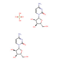 6018-48-0 4-amino-1-[(2R,3R,4S,5R)-3,4-dihydroxy-5-(hydroxymethyl)oxolan-2-yl]pyrimidin-2-one;sulfuric acid chemical structure