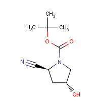 483366-12-7 tert-butyl (2S,4R)-2-cyano-4-hydroxypyrrolidine-1-carboxylate chemical structure