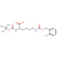 47592-74-5 (2S)-6-[(2-bromophenyl)methoxycarbonylamino]-2-[(2-methylpropan-2-yl)oxycarbonylamino]hexanoic acid chemical structure