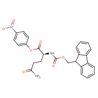 71989-21-4 (4-nitrophenyl) (2S)-5-amino-2-(9H-fluoren-9-ylmethoxycarbonylamino)-5-oxopentanoate chemical structure