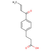 1081531-75-0 3-[4-[(E)-but-2-enoyl]phenyl]propanoic acid chemical structure