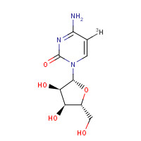 14419-78-4 4-amino-1-[(2R,3R,4S,5R)-3,4-dihydroxy-5-(hydroxymethyl)oxolan-2-yl]-5-tritiopyrimidin-2-one chemical structure