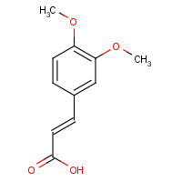 14737-89-4 (E)-3-(3,4-dimethoxyphenyl)prop-2-enoic acid chemical structure