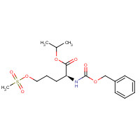 176237-45-9 propan-2-yl (2S)-5-methylsulfonyloxy-2-(phenylmethoxycarbonylamino)pentanoate chemical structure
