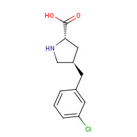 1049978-11-1 (2S,4R)-4-[(3-chlorophenyl)methyl]pyrrolidine-2-carboxylic acid chemical structure