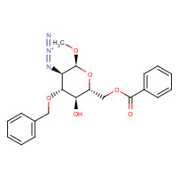 501088-17-1 [(2R,3S,4R,5R,6S)-5-azido-3-hydroxy-6-methoxy-4-phenylmethoxyoxan-2-yl]methyl benzoate chemical structure