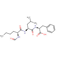 61864-82-2 (2S)-2-[[(2S)-2-[[(2S)-2-formamidohexanoyl]amino]-4-methylpentanoyl]amino]-3-phenylpropanoic acid chemical structure