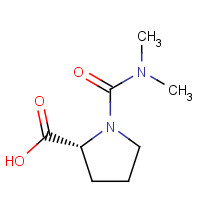 1046139-15-4 (2R)-1-(dimethylcarbamoyl)pyrrolidine-2-carboxylic acid chemical structure
