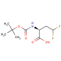 467442-20-2 (2S)-4,4-difluoro-2-[(2-methylpropan-2-yl)oxycarbonylamino]butanoic acid chemical structure