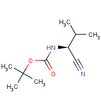 216319-90-3 tert-butyl N-[(1S)-1-cyano-2-methylpropyl]carbamate chemical structure