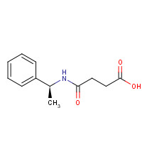 21752-34-1 4-oxo-4-[[(1S)-1-phenylethyl]amino]butanoic acid chemical structure