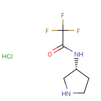 141043-16-5 2,2,2-trifluoro-N-[(3R)-pyrrolidin-3-yl]acetamide;hydrochloride chemical structure