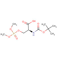 109539-01-7 (2S)-3-dimethoxyphosphoryloxy-2-[(2-methylpropan-2-yl)oxycarbonylamino]propanoic acid chemical structure