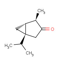 546-80-5 (1S,4R,5R)-4-methyl-1-propan-2-ylbicyclo[3.1.0]hexan-3-one chemical structure