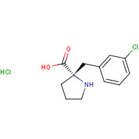 1217822-94-0 (2S)-2-[(3-chlorophenyl)methyl]pyrrolidine-2-carboxylic acid;hydrochloride chemical structure