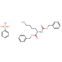 68973-36-4 benzenesulfonic acid;benzyl (2S)-6-amino-2-(phenylmethoxycarbonylamino)hexanoate chemical structure