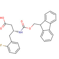 331763-63-4 (3R)-3-(9H-fluoren-9-ylmethoxycarbonylamino)-4-(2-fluorophenyl)butanoic acid chemical structure