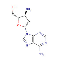 7403-25-0 [(2S,3S,5R)-3-amino-5-(6-aminopurin-9-yl)oxolan-2-yl]methanol chemical structure