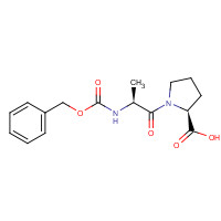 21027-01-0 (2S)-1-[(2S)-2-(phenylmethoxycarbonylamino)propanoyl]pyrrolidine-2-carboxylic acid chemical structure