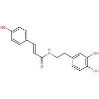 103188-46-1 (E)-N-[2-(3,4-dihydroxyphenyl)ethyl]-3-(4-hydroxyphenyl)prop-2-enamide chemical structure