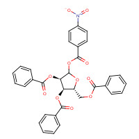 34213-15-5 [(3R,4R,5R)-3,4-dibenzoyloxy-5-(benzoyloxymethyl)oxolan-2-yl] 4-nitrobenzoate chemical structure
